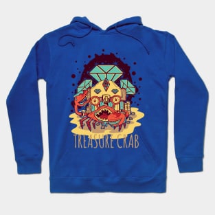 Treasure Crab Illustration Hoodie